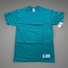 Vtg Russell Athletic Youth L Green T-Shirts New 3