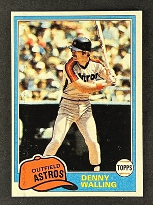 1981 Topps Denny Walling Houston Astros #439