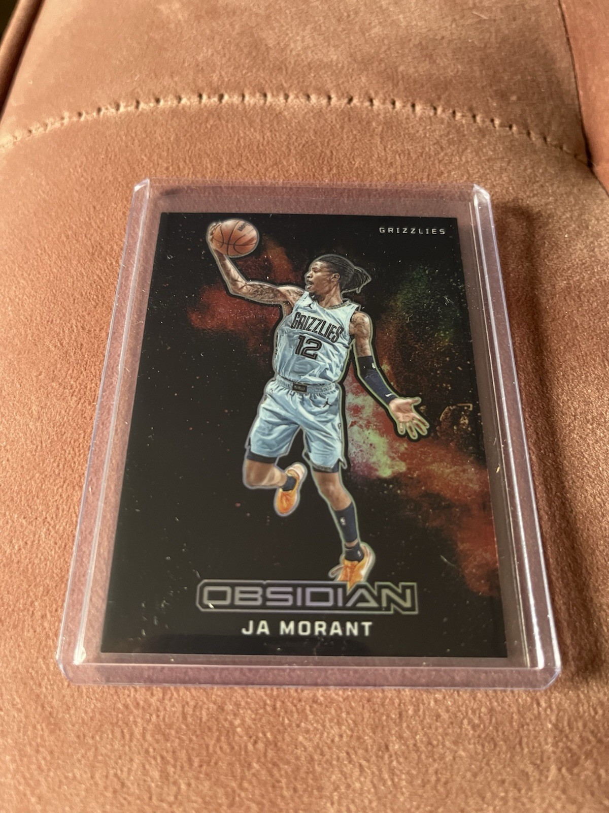 2023-24 Panini Obsidian Ja Morant #14 Black Color Blast Grizzlies Case Hit SSP