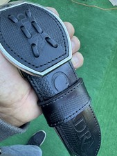 Belt Leather Cincelado Corte Laser Cowboy Color negro Cinto Ranchero Size 38