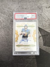 2022 Panini Flawless Justin Herbert Campus Legends Auto Gold /10 PSA 9 Auto 10