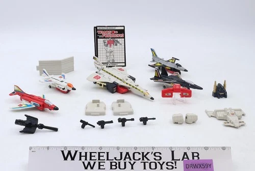 Superion Aerialbots Set 100% Complete Vintage 1986 G1 Transformers Hasbro