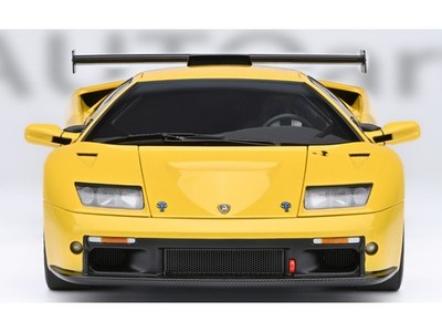 LAMBORGHINI DIABLO GTR SUPERFLY YELLOW 1/18 MODEL CAR BY AUTOART