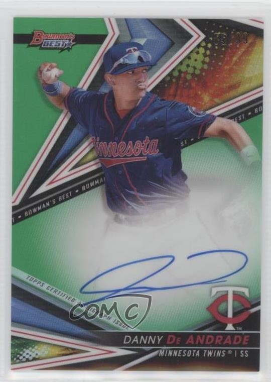 2022 Bowman's Best of Green Refractor 65/99 Danny De Andrade #B22-DD Auto 02sw