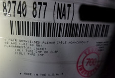 Belden Wire 82740 18/1P FEP/LS-PVC Twist Pair...