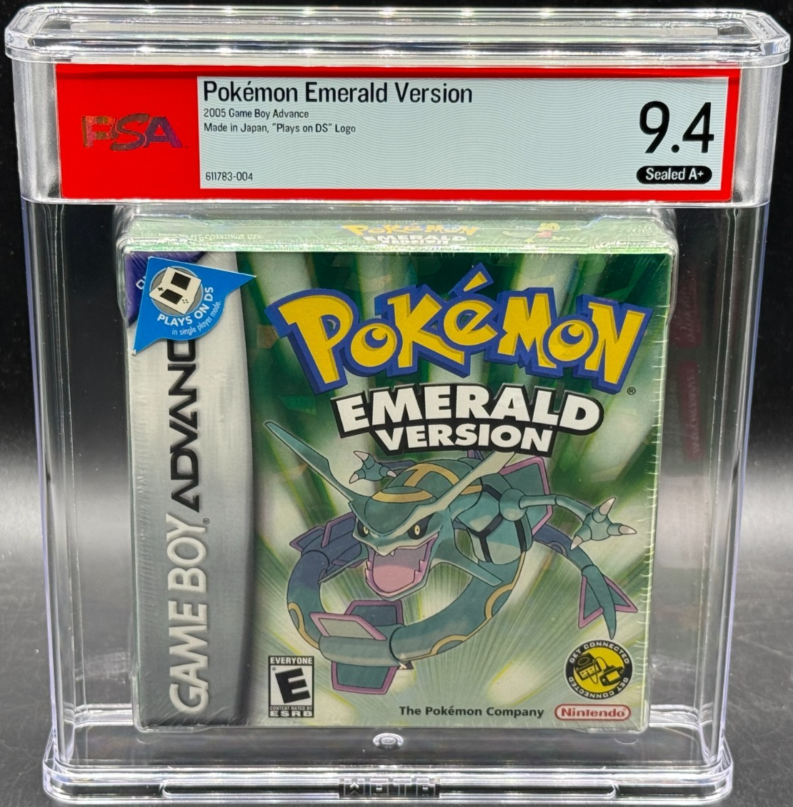 Pokemon Emerald Version Nintendo Game Boy Advance Sealed New PSA