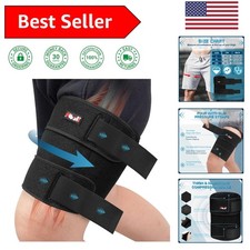 Adjustable Thigh Brace - X-Large Hamstring Compression Sleeve for Active Adults