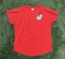 Georgia Bulldogs Spirit Jersey T-Shirt Women's Medium (8-10) Red NCAA Fan