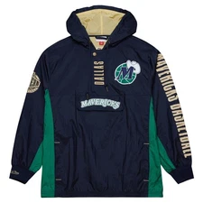 MENS MITCHELL & NESS NBA TEAM OG 2.0 ANORAK WINDBREAKER VINTAGE LOGO MAVERICKS