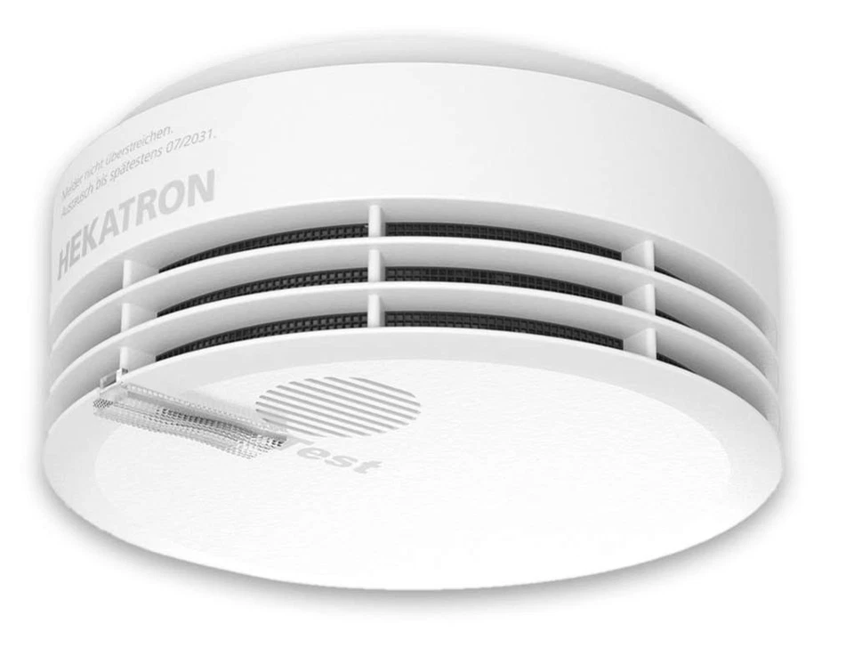 HEKATRON Rauchwarnmelder Genius Plus-N-A weiß RetroFit ohne Sockel und Montagema