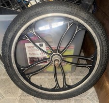 Black Mongoose 20 Bmx Bike Aluminum Mag Back Wheel Hoops Rims Freewheel Mags Black Mongoose 20 Bmx Bike Aluminum Mag Back Wheel Hoops Rims Freewheel Mags