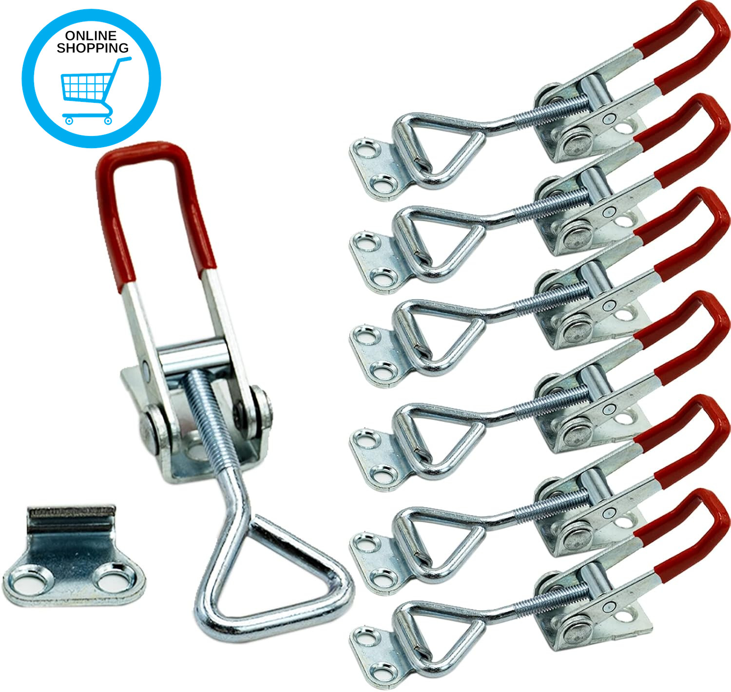 6 Pack Adjustable Toggle Clamp, 360Lbs Holding Capacity Heavy Duty Toggle Catch