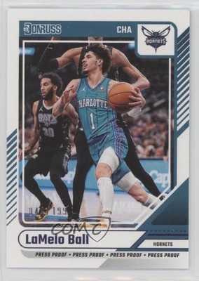 2024-25 Panini Donruss Press Proof Purple 44/199 LaMelo Ball #12 1aj