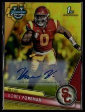 Korey Foreman #190 2023 Bowman University Chrome Chrome Prospect Autographs 8798