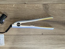 CHI Limited Edition White Pearl Gem 1" Ceramic Hairstyling Flat Iron Tested