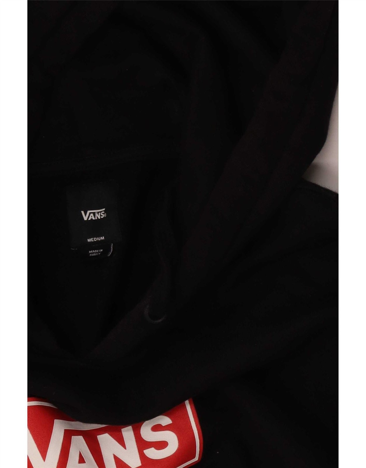 Vans Mens Graphic Hoodie Jumper Medium Black CE03 image 3