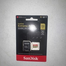 SanDisk Extreme PLUS 512GB microSDXC w/ Adapter SDSQXBD-512G-AN6MA .. FREE S H 