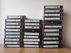8mm Video Tapes - 120 min length - Recorded once - Lots of 10