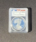 1986-S American Silver Eagle $1 Legacy Cameron Reagan Signed PCGS PR69 DCAM