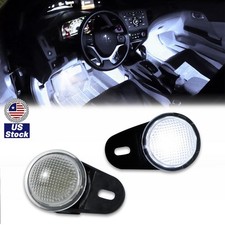 2pcs White Led Under Dash Courtesy Light For Dodge Ram 1500 13-22 Durango 11-22