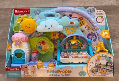 Fisher-Price Little People 123 Babies Playdate, musical take-along playset NEW