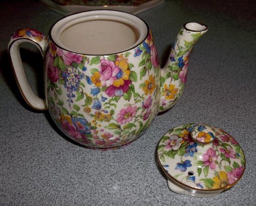 ROYAL WINTON Grimwades "Summertime" FULL BREAKFAST SET WITH TOAST HOLDER TEA SET - Picture 11 of 17