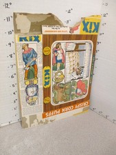 cereal box 1949 KIX nursery Rhyme Little Red Riding Hood paper dolls cut-out