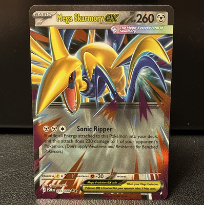 Pokémon - Mega Skarmory EX 055/088 Mega  Evo Perfect Order- Ultra Rare Holo NM