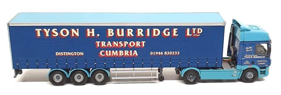 Corgi 1/50 Scale CC13603 - DAF CF Curtainside (Tyson H. Burridge Ltd) Blue - Image 3 of 4