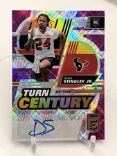 2022 DEREK STINGLEY JR. #'d /49 Elite Turn of the Century Purple AUTO RC Rookie