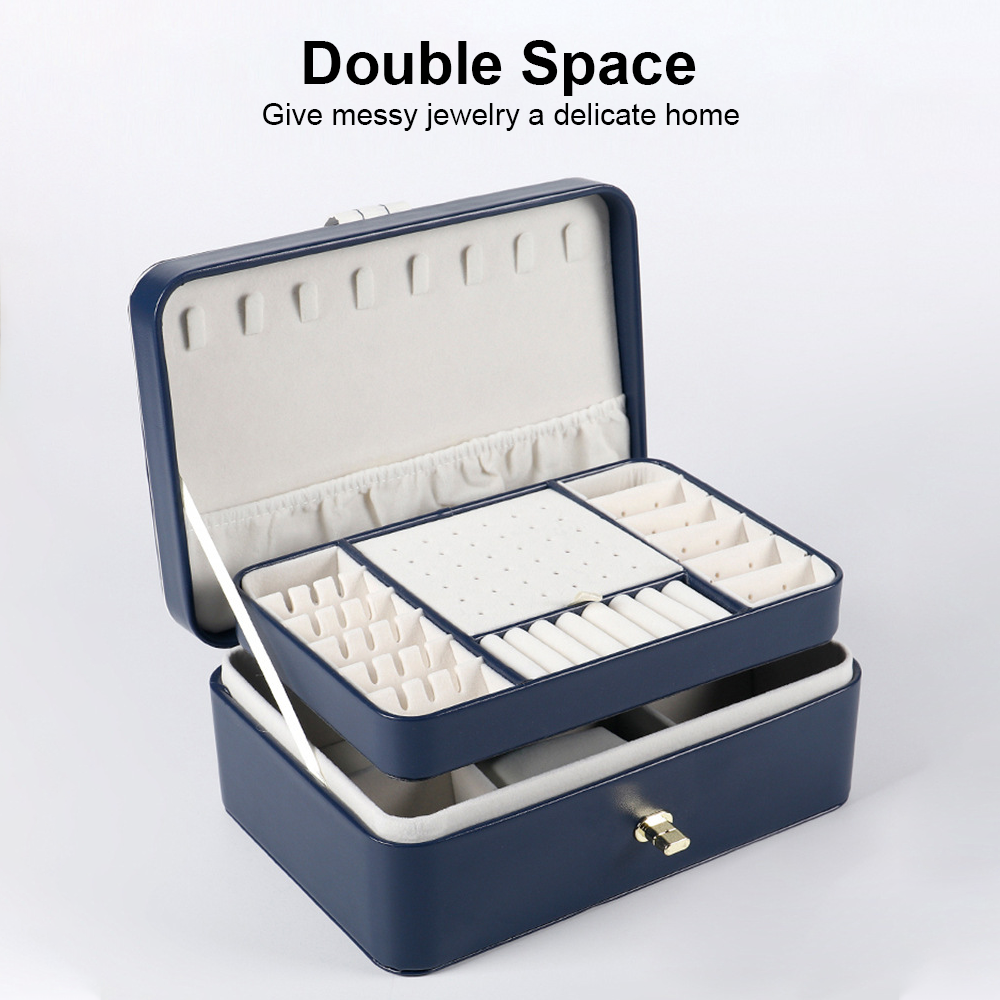 Portable Jewellery Box Organizer Travel Boxes Jewelry Ornaments Storage