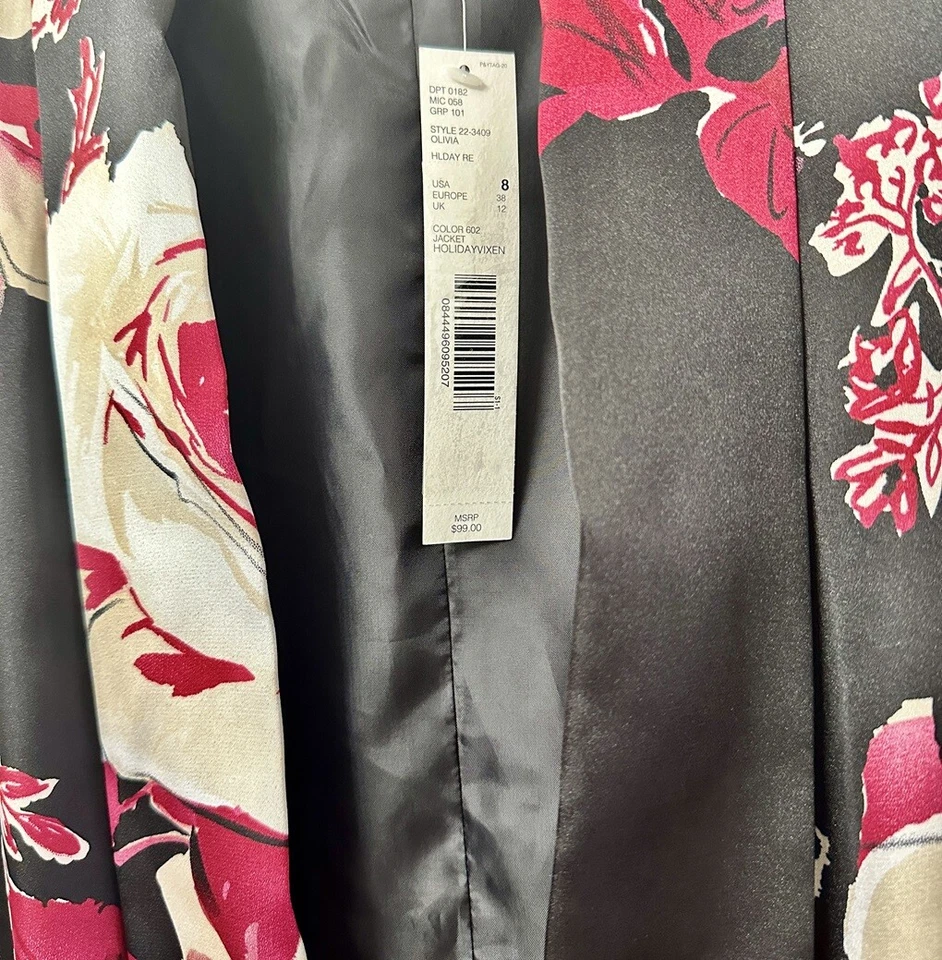 Chaqueta Abrigo Preston & York Frente Abierto, Talla-8 Foto 2 de 3