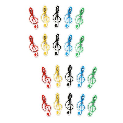 10Pcs Papier Schellen Planer Bindemittel Clips Kunststoff Ticket Schellen