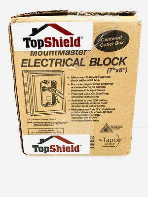 #ad Mid America Mountmaster 7quot; x 8quot; Vinyl Electrical Mounting Block and ring 117 2PK $34.99