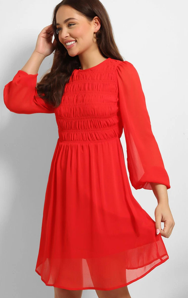 New look red clearance dress
