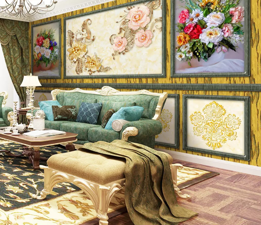 3D Flower Pattern 10658NA Wallpaper Wall Mural Removable Self-adhesive Fay