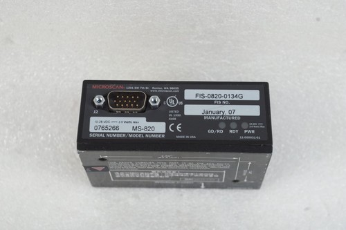 Microscan 820, MS-820, FIS-0820-0134G GETESTET FUNKTIONIERT KOSTENLOSER VERSAND - Bild 6 von 8