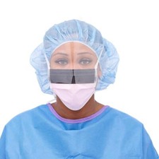 ASTM Level 3 Anti-Fog Surgical Face Mask with Shield and Ties, Box of 25