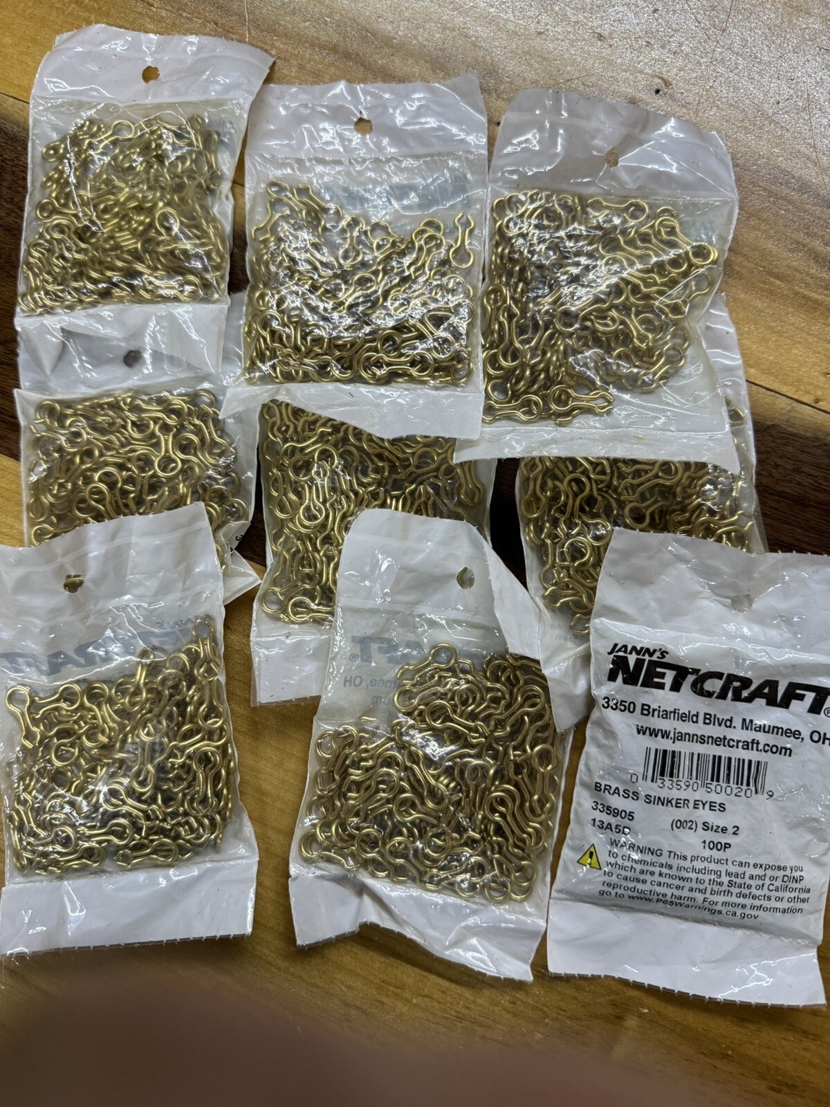 900 Brass Sinker Eyes Eyelets for Lead Weight Mold Fishing Tackle