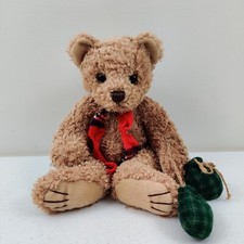 First and Main Teddy Bear Tucker With Scarf And Mittens 1715
