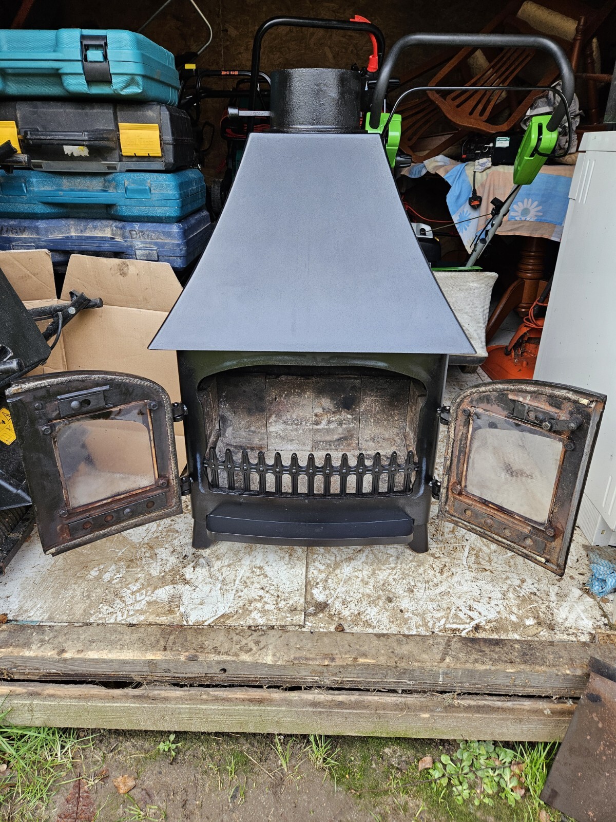 Villager Wood Burner Wood Burning Stove Fire Log Burner eBay