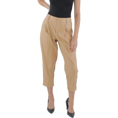 BCBGeneration Womens Faux Leather High Rise Dressy Skinny Pants BHFO 3456