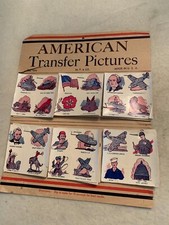 Vintage Original 1940s WWII AMERICAN TRANSFER PICTURES Tattoo Store Display