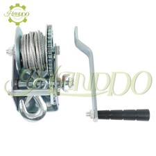 Hand Winch 600 Lbs Heavy Duty Steel Cable Crank Gear Winch Atv Boat Trailer Hand Winch 600 Lbs Heavy Duty Steel Cable Crank Gear Winch Atv Boat Trailer