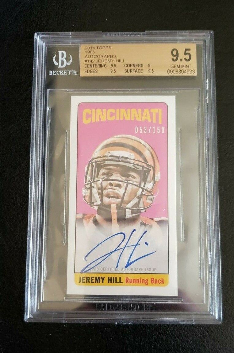 Jeremy Hill Topps 1965 Rookie Autographs #142 Base