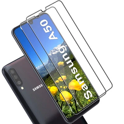 EGEDI 2x für Samsung Galaxy A50 Echt Glas Display Schutz Panzerfolie 9H Schutzglas