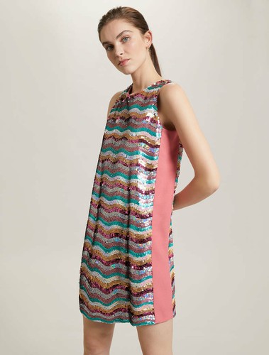 Abito in paillettes multicolor PENNYBLACK vestito donna primavera estate  nuovo | eBay