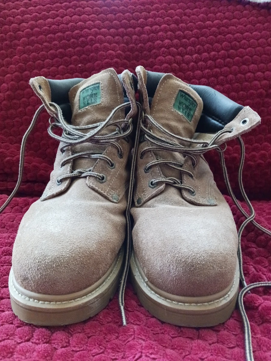 Wrangler steel shop toe work boots