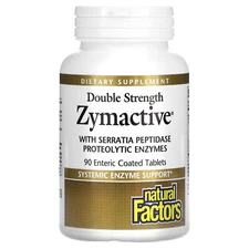 Natural Factors Zymactive Proteolytic Enzyme Double Strength, 90 Tablets