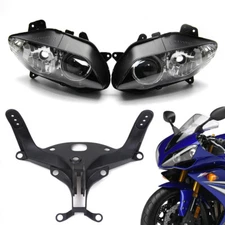 Front Headlight Headlamp &Upper Fairing Stay Bracket Fit For Yamaha YZF R1 04-06